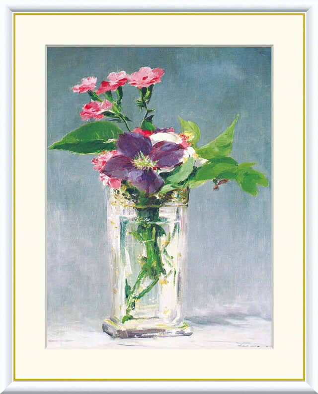 ②鳴海陶板画　絵画　印象派風 花瓶の花 時代物　美術品　インテリア ①鳴海陶板画 絵画 印象派風 花瓶の花 時代物 美術品 インテリア