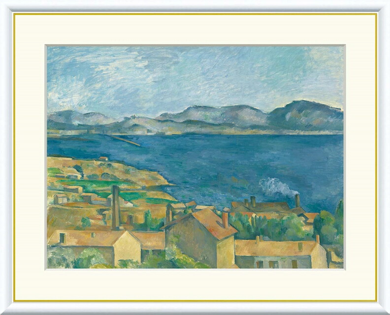 ポール　セザンヌ オヴェールの眺め 25号　複製画 Amazon.co.jp: 18 点の油絵 モン サント ヴィクトワール 1895