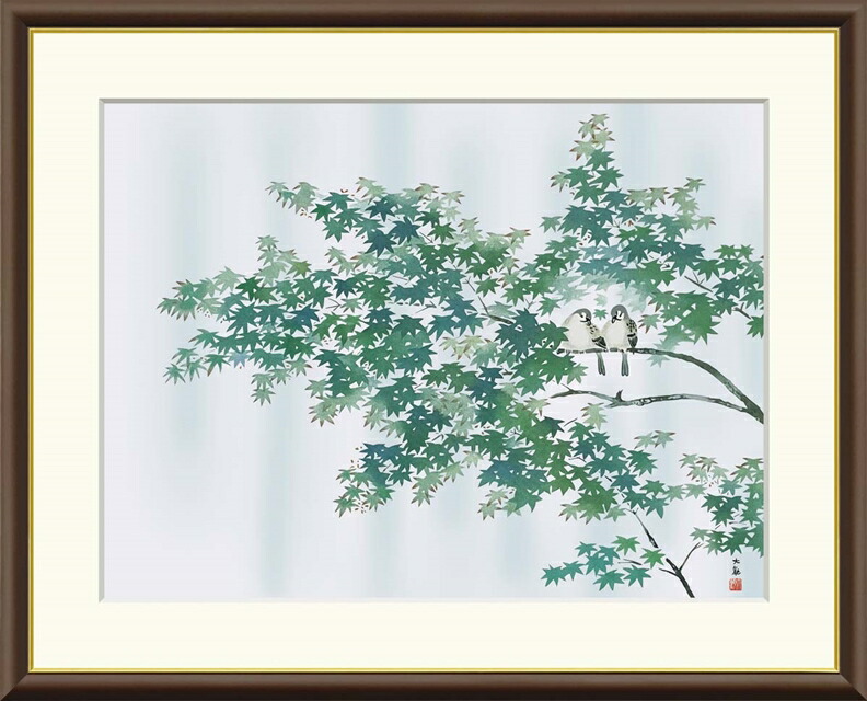 絵画　額縁　複製画　横山大観　アクリル板 絵画 額縁 複製画 横山大観 アクリル板 完成品 絵画額縁複製画