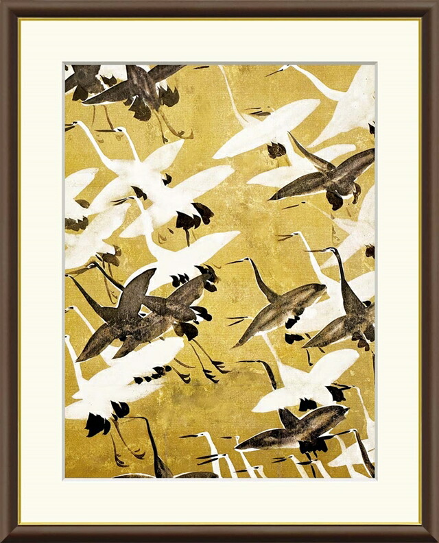 楽天市場】有名 画家 額入りアート 尾形光琳 「千羽鶴香包」 J2-144 F8