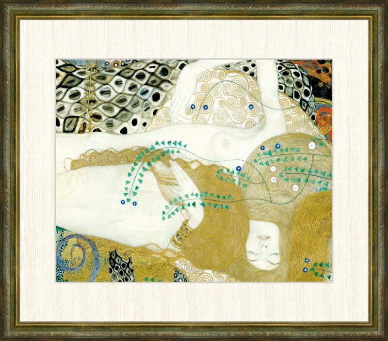 楽天市場】水蛇2 グスタフ・クリムト作品 F8サイズ 工芸美術画 額装