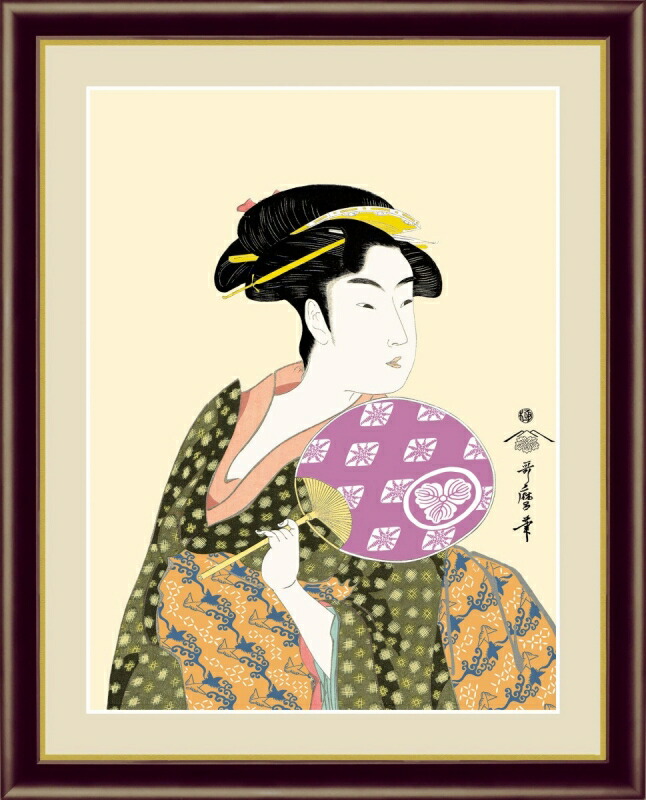 真作/瀬川貞廣/浮世絵美人画/布袋屋掛軸HH-338-2 2243122942.jpg