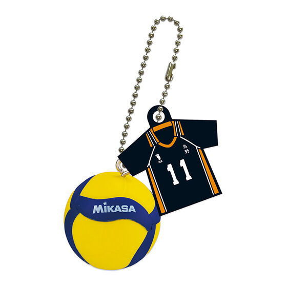 雑貨　日向翔陽＆影山飛雄 MIKASAコラボ マスコット バレーボール 「ハイキュー!!展」 駿河屋 -<中古>日向翔陽＆影山飛雄 MIKASAコラボ マスコット