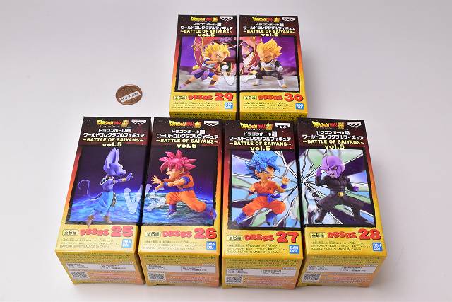 楽天市場 送料無料 全部揃ってます ドラゴンボール超 ワールドコレクタブルフィギュア Battle Of Saiyans Vol 5 全6種セット フルコンプ ネコポス不可 トイサンタ楽天市場店