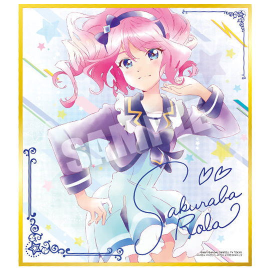 楽天市場】オールアイカツ！色紙ART [12.湊みお (金色箔押し