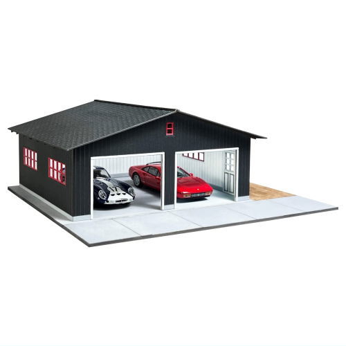 コバアニ模型工房 1/24 小屋と石畳のある庭 　カントリーガレージ 　完成品 コバアニ模型工房 1/24 小屋と石畳のある庭 カントリーガレージ