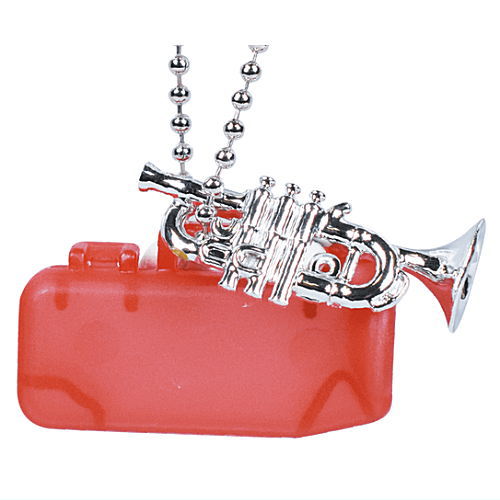 トランペット（ゴールド・シルバー）　キラメッキ楽器#13 金銀メッキが輝く楽器型アクセサリー「キラメッキ楽器」の＃シリーズは