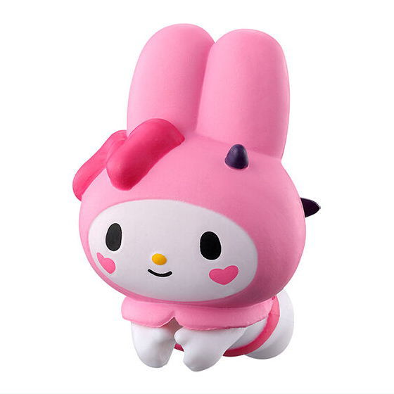 ハグコット ポチャッコ サンリオ ハグコットフィギュア ポチャッコ ガチャガチャ シナモロールやポチャッコが角や羽が生えた小悪魔姿に変身