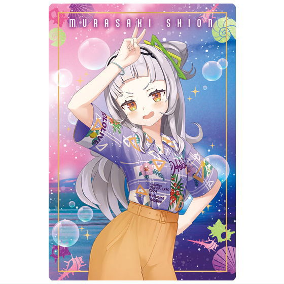 【珍品】七詩ムメイ　ホロライブ　SUPER EXPO 2022 ミニ色紙 七詩ムメイ ホロライブSUPER EXPO 6th fes チェキ風カード 色紙