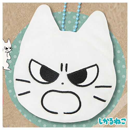 しかるねこ フェイスポーチ [1.しかるねこ]【ネコポス配送対応】【C】画像