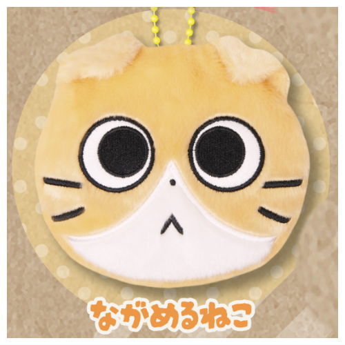 しかるねこ フェイスポーチ [3.ながめるねこ]【ネコポス配送対応】【C】画像