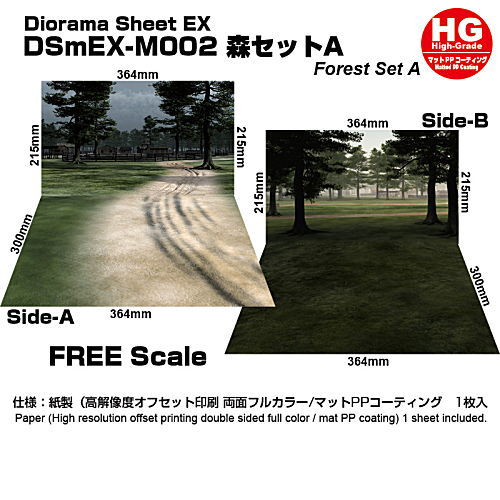 楽天市場 箱庭技研 ジオラマシートex Hg M002 森セットa Dsmex M002hg ネコポス不可 トイサンタ楽天市場店