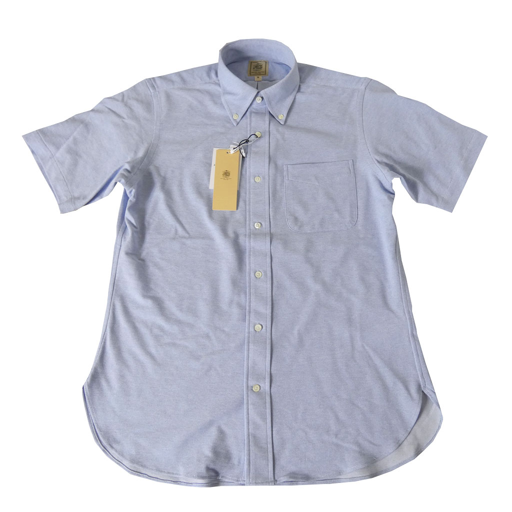J.PRESS(ジェイプレス) メンズ 半袖 名取り草落ちこむ プルオーバープルオーバー  青色  0073   M L XL