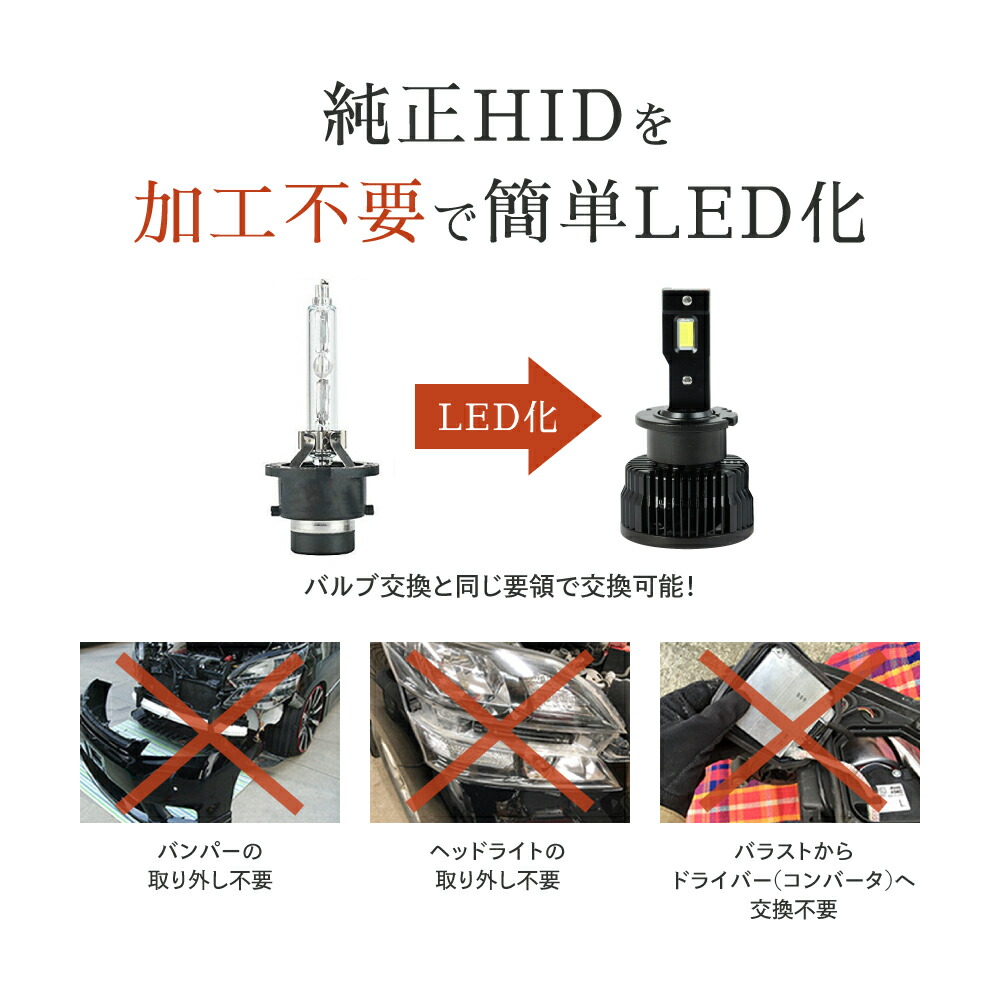 バルブを ヤフオク! ledヘッドライト 交換 D4S 不適合で返金... - 純正HID ータイプの