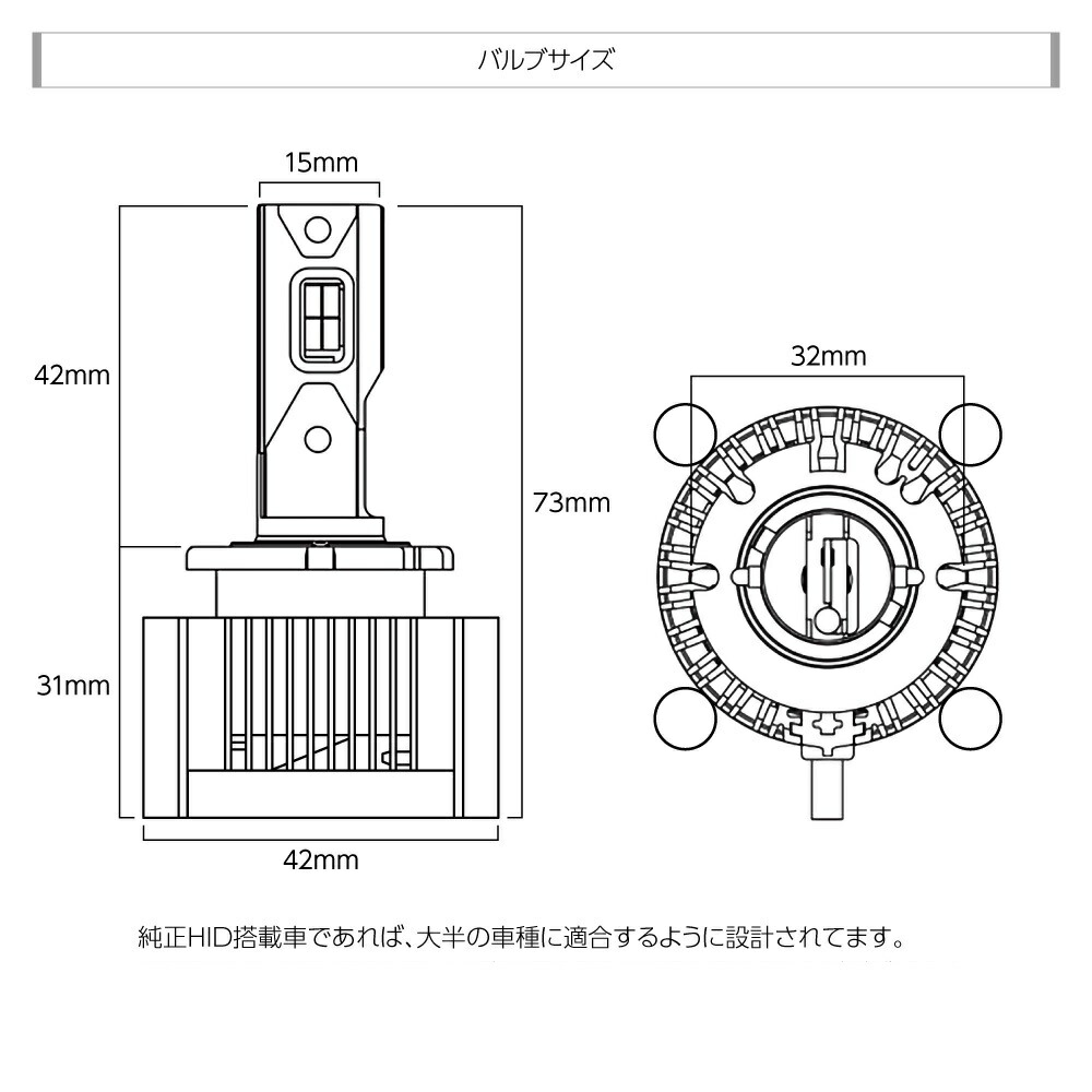 Hid屋 Ledヘッドライト D1s D3s 120lm 6500k ホワイト 35w 2本1セット 車検対応 純正交換用 Ledバルブ 加工不要 ワーニングキャンセラー内蔵 輸入車 Dシリーズ Boundarycapital Com