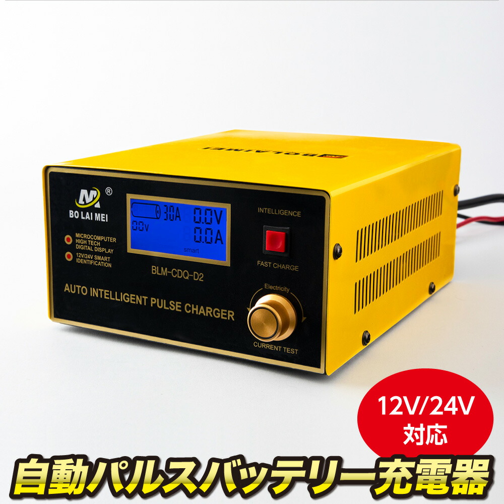 魅力的な価格 自動 バッテリー 充電器 12v 24v 車 トラック ボート オートバイ 用の デジタル lcd ディスプレイ 5段階 電源 400w  fucoa.cl