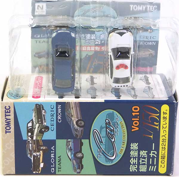 【3B】 トミーテック 1/150 ザ・カーコレクション Vol.10 新旧高級セダン編 日産 ティアナ 青/パトカー 2種セット 昭和レトロ Nゲージ ストラクチャー ALWAYS三丁目の夕日 ミニカー ミニチュア 半完成品 単品画像