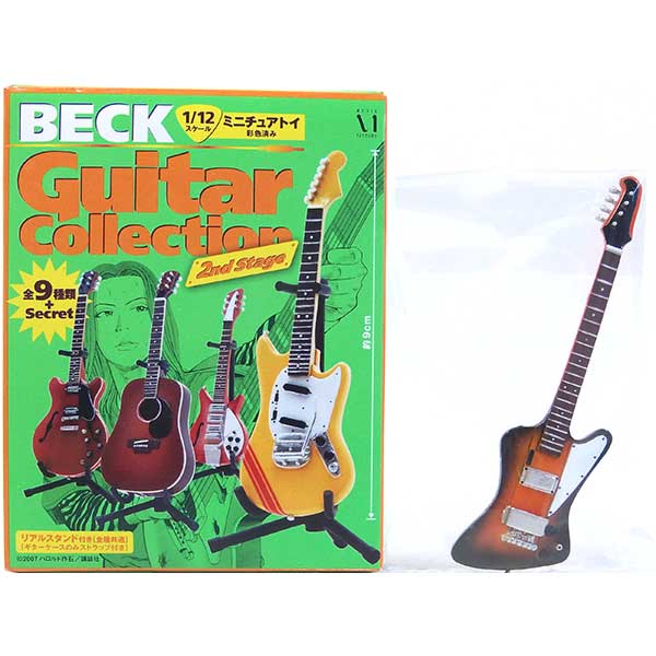 【3別】 メディアファクトリー 1/12 BECK ベックギターコレクション 2ndステージ サンダーバードType 伝場 兄モデル オリジナルカラー版 (サンバースト) アニメ 漫画 映画 フィギュア 楽器 ミニチュア 半完成品 単品画像