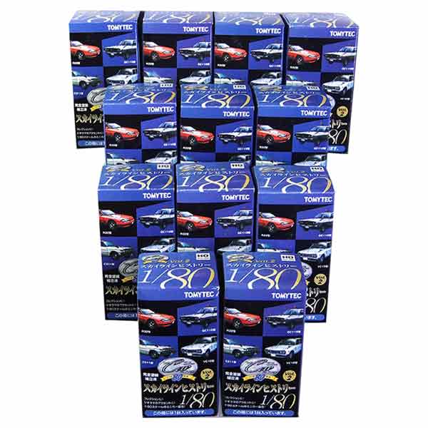 【12SET】 トミーテック 1/80 ザ・カーコレクション 80 Vol.2 スカイラインヒストリー 全12種セット(シークレットを含まない) HOゲージ ストラクチャー ミニカー ミニチュア 半完成品 単品