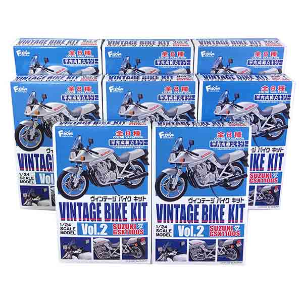 楽天市場】【8SET】 エフトイズ 1/24 ヴィンテージバイクキット Vol.2 スズキ GSX1100S カタナ 全8種セット 単車 族車  ネイキッド ミニチュア ヴィンテージ 半完成品 単品 : トレジャーハンター 楽天市場店