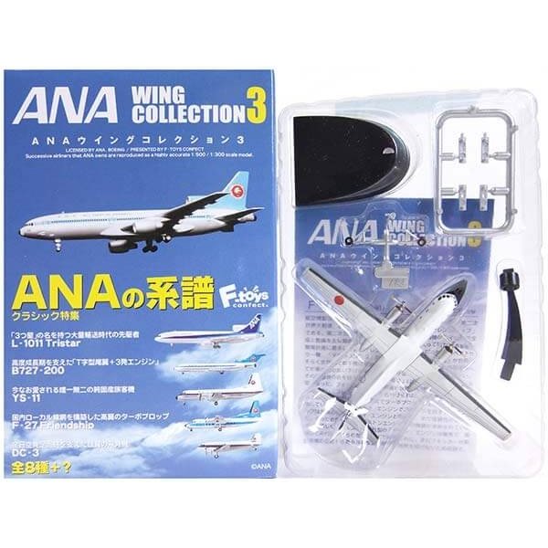 【楽天市場】【3】 エフトイズ 1/500 ANAウイングコレクション Vol.3 B727-200 モヒカンブルー塗装 旅客機 ミニチュア 半完成品  単品 : トレジャーハンター 楽天市場店