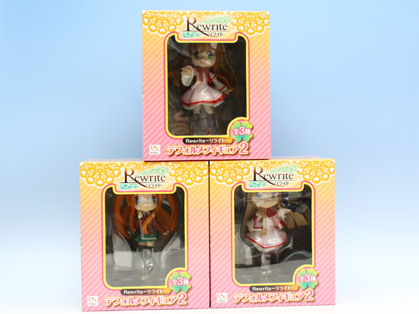 リライト デフォルメフィギュア2 Rewrite アニメ ヒロイン プライズ フリュー（全3種フルコンプセット）【即納】【05P03Dec16】画像