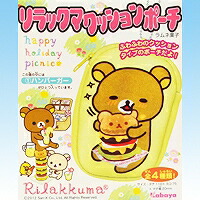 楽天市場】リラックマふわふわポーチ ダイカット 携帯電話 バッグ