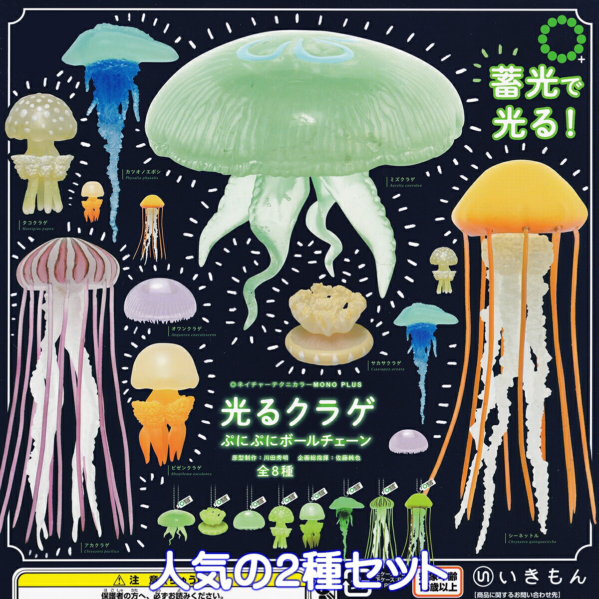 楽天市場】ネイチャーテクニカラーMONO クラゲ ソフトストラップ 5種