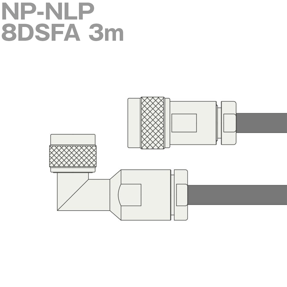 同軸有線テレビ 8DSFA NP-NLP 3m (オーム抵抗:50Ω) N-LP-8DFB NP-H-8DSF当て嵌める 製作製細工物 ツリービレッジ