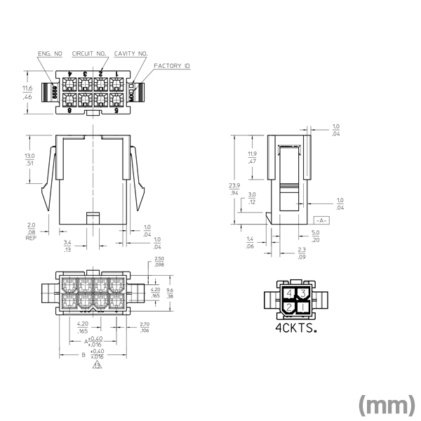ANGEL HAM SHOP JAPAN: MOLEX 5559-04P Standard connector,4 Circuits Plug ...