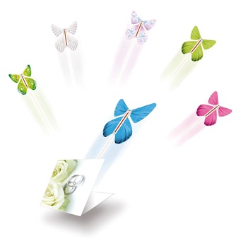 楽天市場】【送料無料】マジックバタフライ 本から飛び出す蝶々 5個