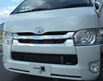 楽天市場】ハイエース200系 4-5型 フロントグリルガーニッシュ