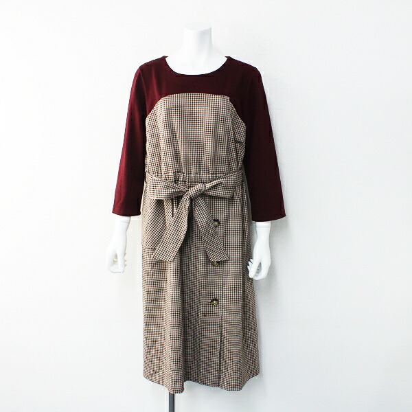 新品 ワンピース 42 中古 高価買取中 ビスチェ風トレンチコンビワンピース ローズティアラ Tiara Rose 定価2 5万 19aw 大きいサイズ Www Wbnt Com