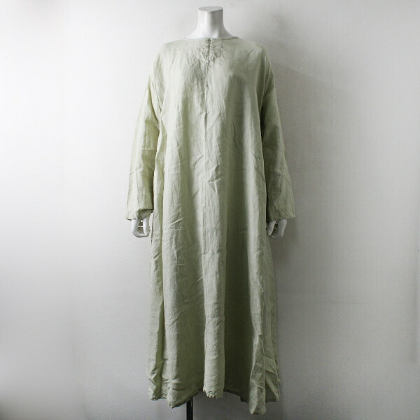 定価2 8万 21ss Nest Robe ネストローブ 1103 リネン近江晒しタックフレア2wayワンピース F ライトグリーン 中古 高価買取中 Sobolewscy Pl