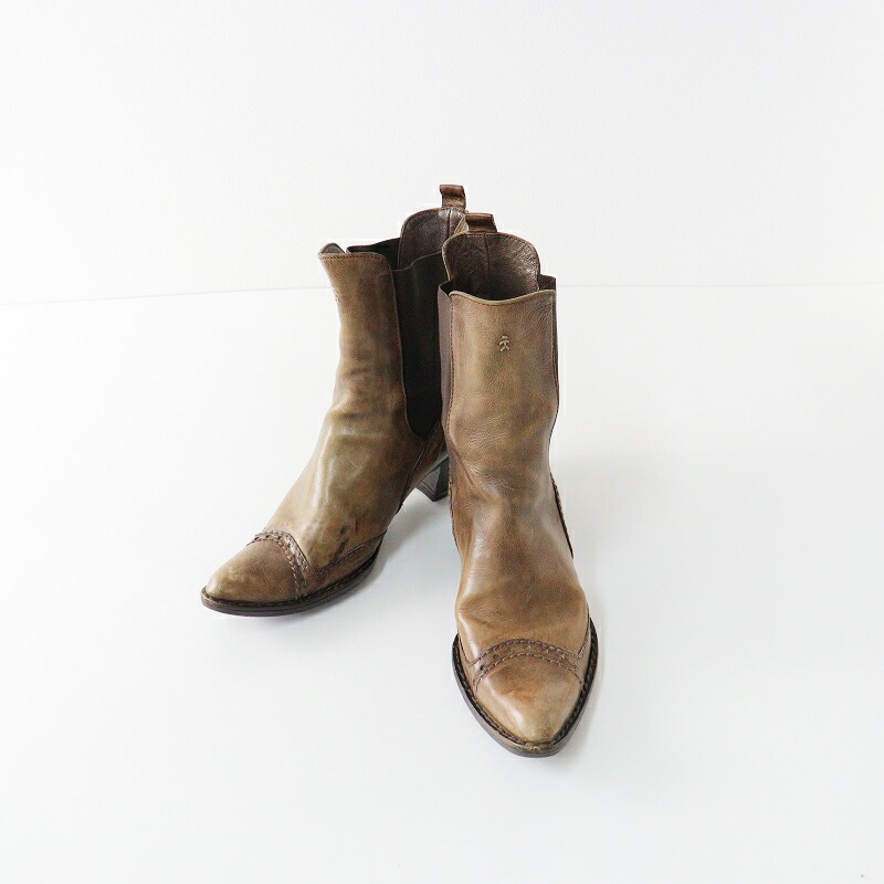 エンリーベグリン アパルトモン別注ブーツ　ダークブラウン 36 エンリーベグリン アパルトモン別注ブーツ ダークブラウン 36