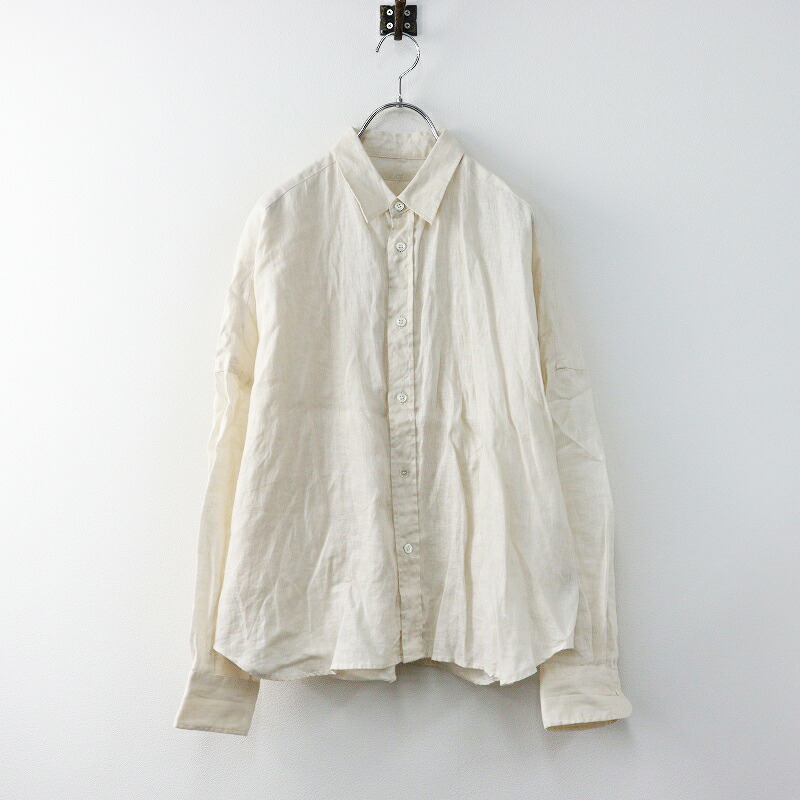 美品 MORIKAGE SHIRT モリカゲシャツ リネン丸襟フリルシャツ 美品 MORIKAGE SHIRT モリカゲシャツ リネン丸襟フリルシャツ