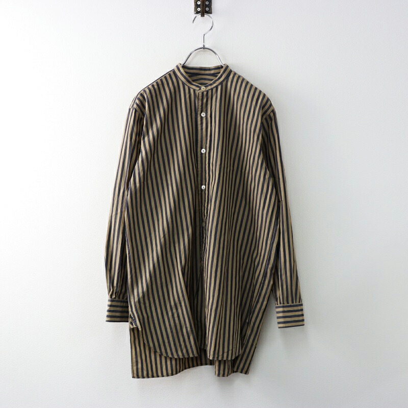 楽天市場】COMOLI 21ss BAND COLLAR SHIRT NAVY コモリ バンド カラー
