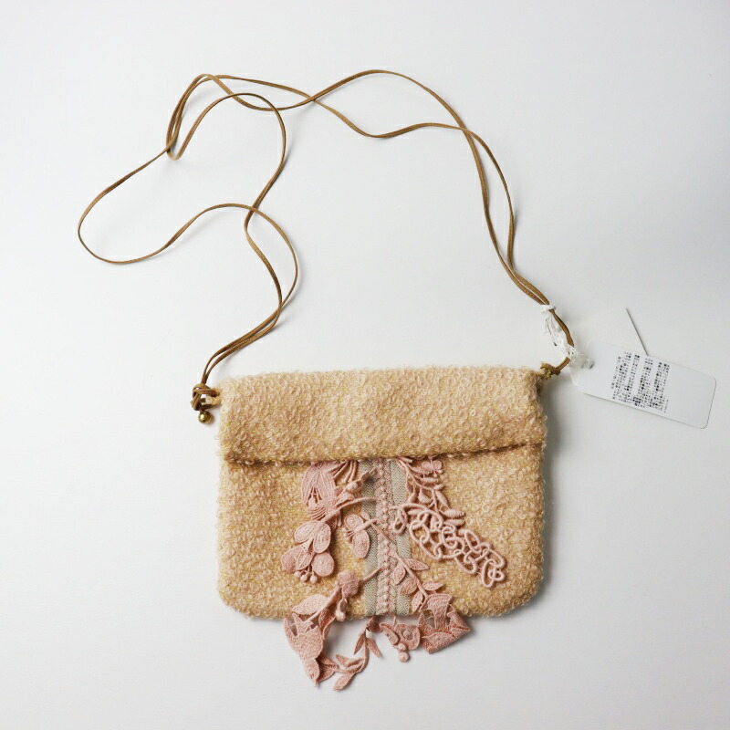 ミナペルホネン jungle relief (ベージュ)ショルダーバック felice ショルダーバッグ - minä perhonen