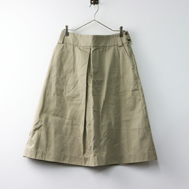 美品　MARGARET HOWELLリネン タックフレアスカート　サイズ1 白 楽天市場】エムエイチエル マーガレットハウエル MHL. コットン