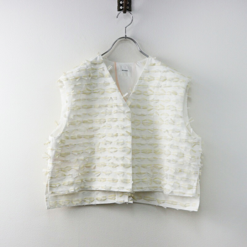 新品タグ付 yori shirocon キッドモヘア プルオーバー 38 NEW ARRIVAL】 YORI shirocon サボンジャケット SC2225-001SP-2