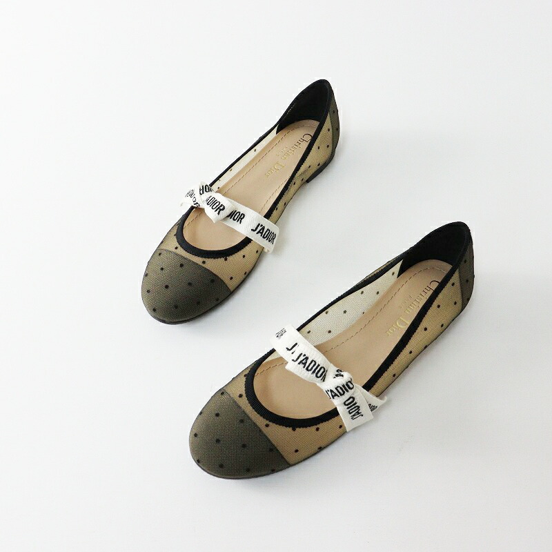 楽天市場】Dior バレエ フラットシューズ MISS J`ADIOR KCB453