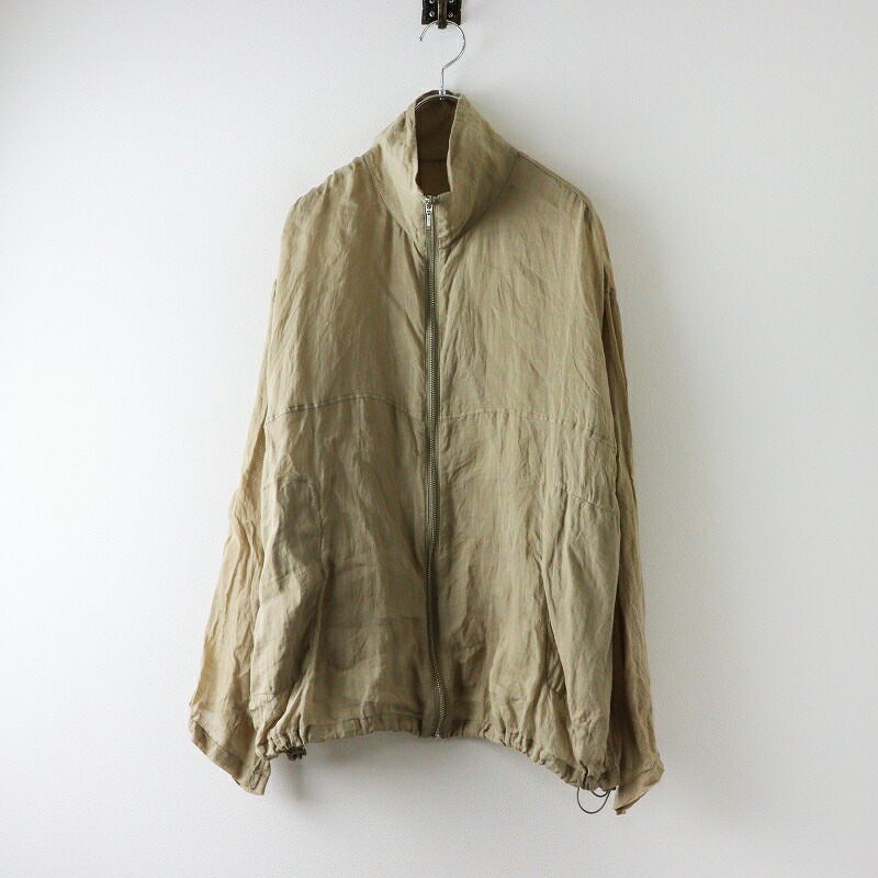 バビロン BABYLONE シアージップブルゾン F＼ベージュ ジャケット ジップアップ リネン アウター 羽織り【2400014604054】【中古】画像