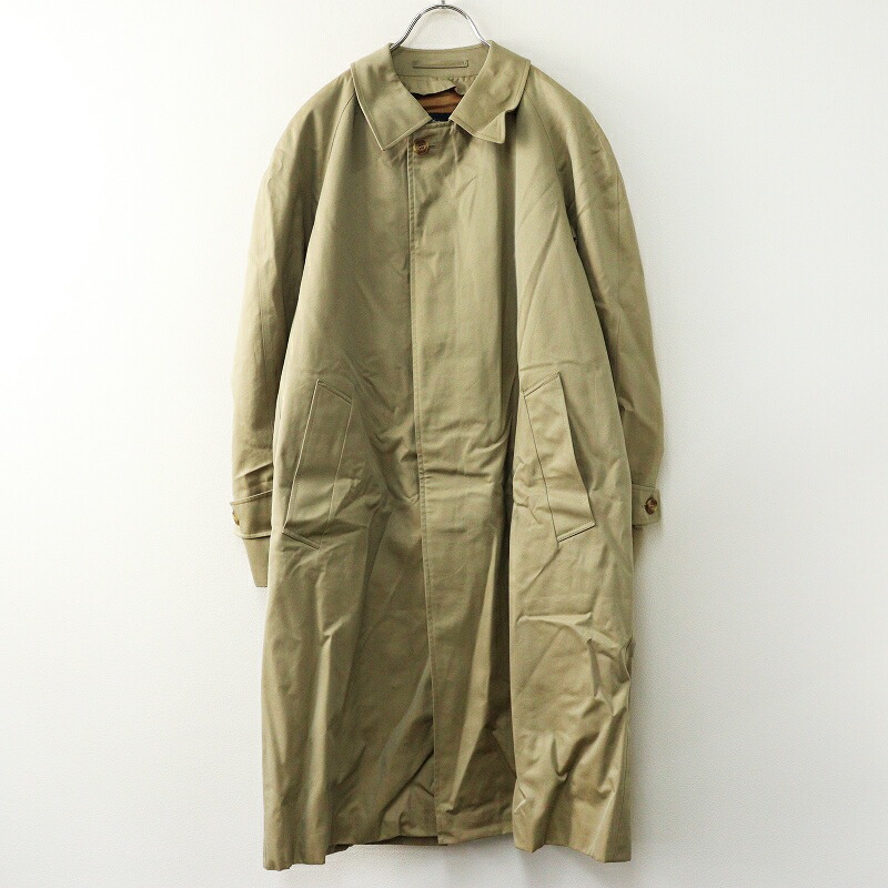連合王国製 アクアスキュータム Aquascutum 照合のしるしラインドライヴ付き添い人 綿織物 バルマカーンコート 34 ベージュ/厚地の外套 トレンチ【2400014498677】【中古】