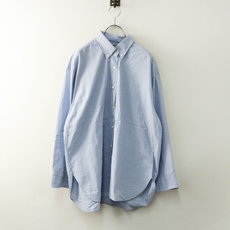 2023SS ドゥーズィエムクラス Deuxieme Classe Ambience SHIRT アンビエンス プルオーバー ｜サクソフォン青み トップ【2400014795172】【中古】