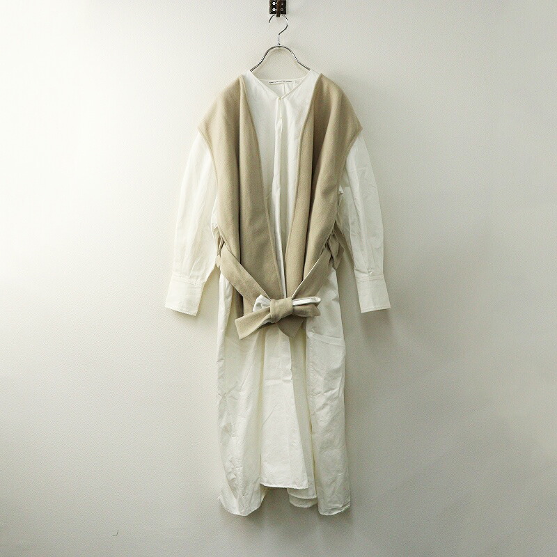【継続期間押さえる必要経費】テンハンドクラフテッドモダン TENNE HANDCRAFTED MODERN V NECK DRESS WITH VEST 限りない 御召しもの F｜象牙色【2400014820409】【中古】