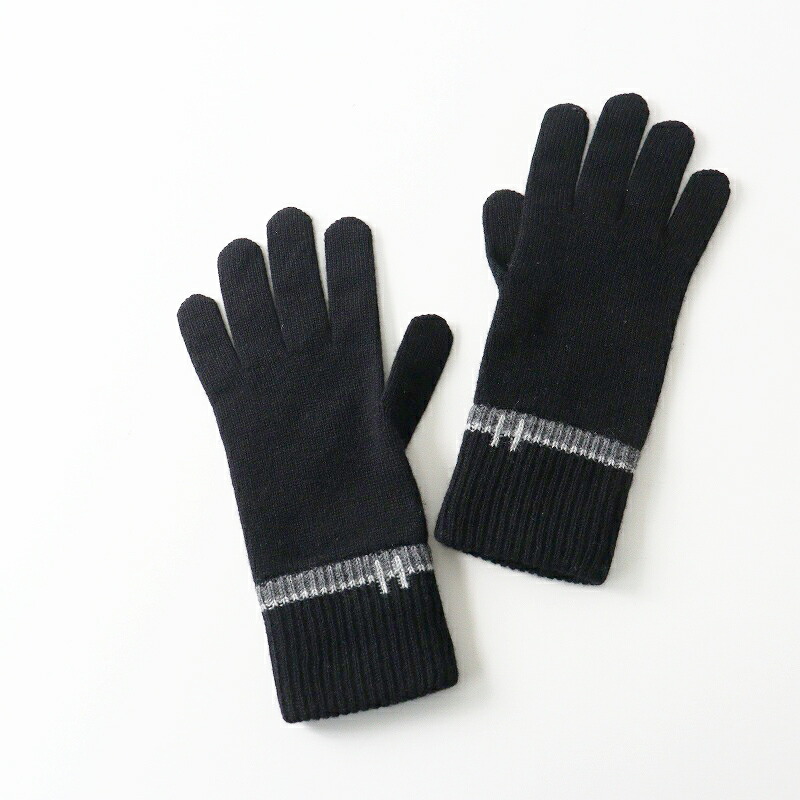 【継続期間押さえる通貨価値】美品 メンズ エルメス HERMES ジェイコブ Hデティール カシミアメッシュグローブ  S 黒いこと┃//グローブ【2400014841534】【中古】