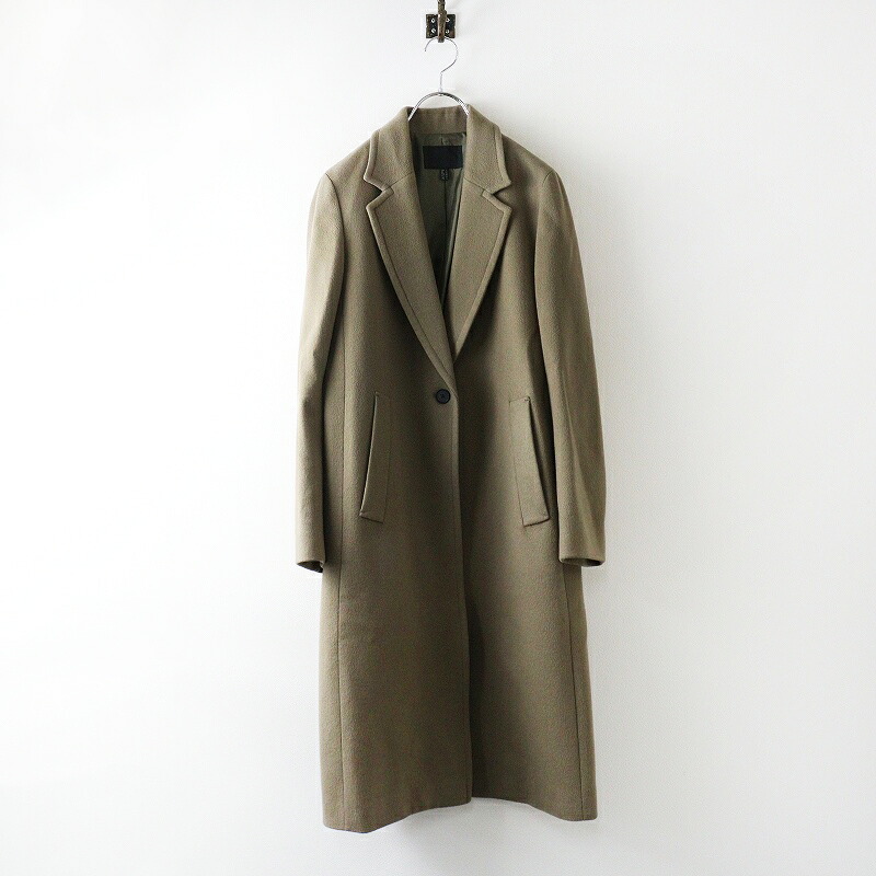 オンワード樫山 アイシービー ICB Wool Beaver チェスターコート 4｜モカベージュ 羽織り アウター ロング【2400014831085】【中古】