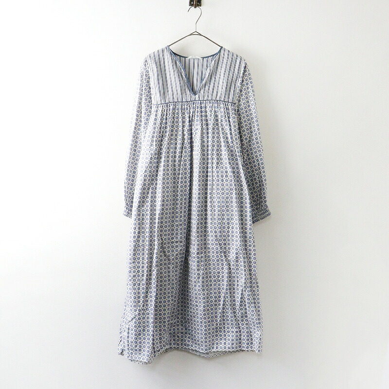 【期間限定価格】美品 トゥジュー TOUJOURS スリーピングシャツドレス 1＼ブルーグレー ワンピース コットン タック フレア【2400014850000】【中古】｜ブランド古着 買取販売 TRESOR
