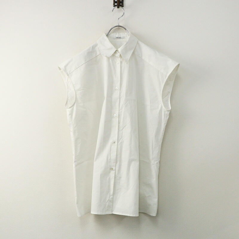 2024SS ドゥーズィエムクラス Deuxieme Classe セルリ CELERI Sleeveless 広々としたプルオーバー∥象牙色 トップ【2400014879032】【中古】