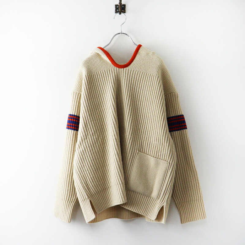 【期間限定価格】美品 定価69300円 45R 45rpm フォーティファイブアール 畦編み縮絨ウールの908スノーセーター 2 ベージュ┃ニット【2400014881868】【中古】|ブランド古着 買取販売 TRESOR